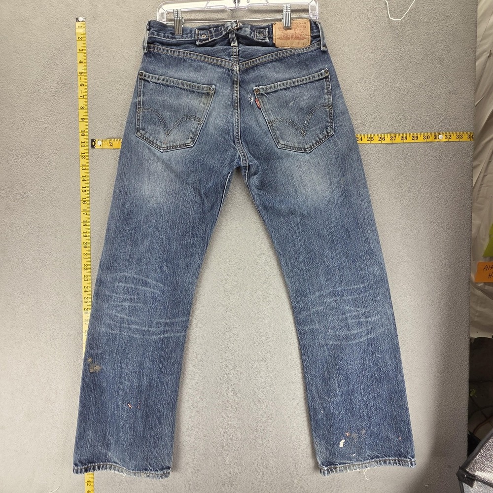Vintage Levis Engineered Jeans Mens Blue Buckle Back 542 Honeycomb Fits 28x30
